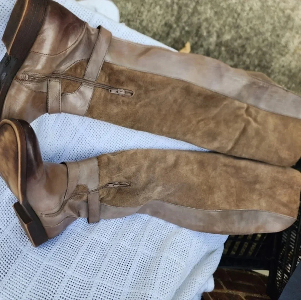 Lucky Brand Over the‎ Knee Neutral Boots 9.5